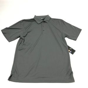 Ultra Club Men's Polo Shirt Cool & Dry Gray Size M